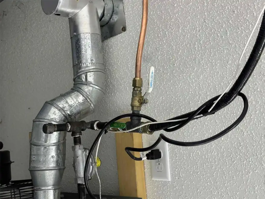 emergency gas leak repair inside Elk River home